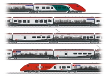 Märklin 39811 - H0 - 7-tlg. Triebzug RABe 501 Giruno, SBB, Ep. VI - AC-Sound